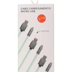 Cabo Carregador Micro USB Pastel 2A 1 Metro