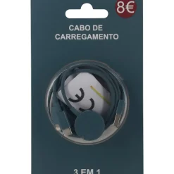 Cabo de Carregamento 3 em 1 Azul Fusion
