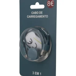 Cabo de Carregamento 3 em 1 Azul Fusion