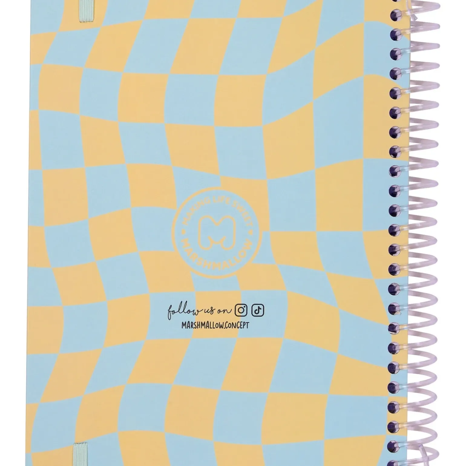 CAderente Espiral A5 Smiley Chess Marshmallow
