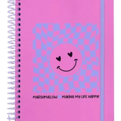 CAderente Espiral A5 Smiley Chess Marshmallow