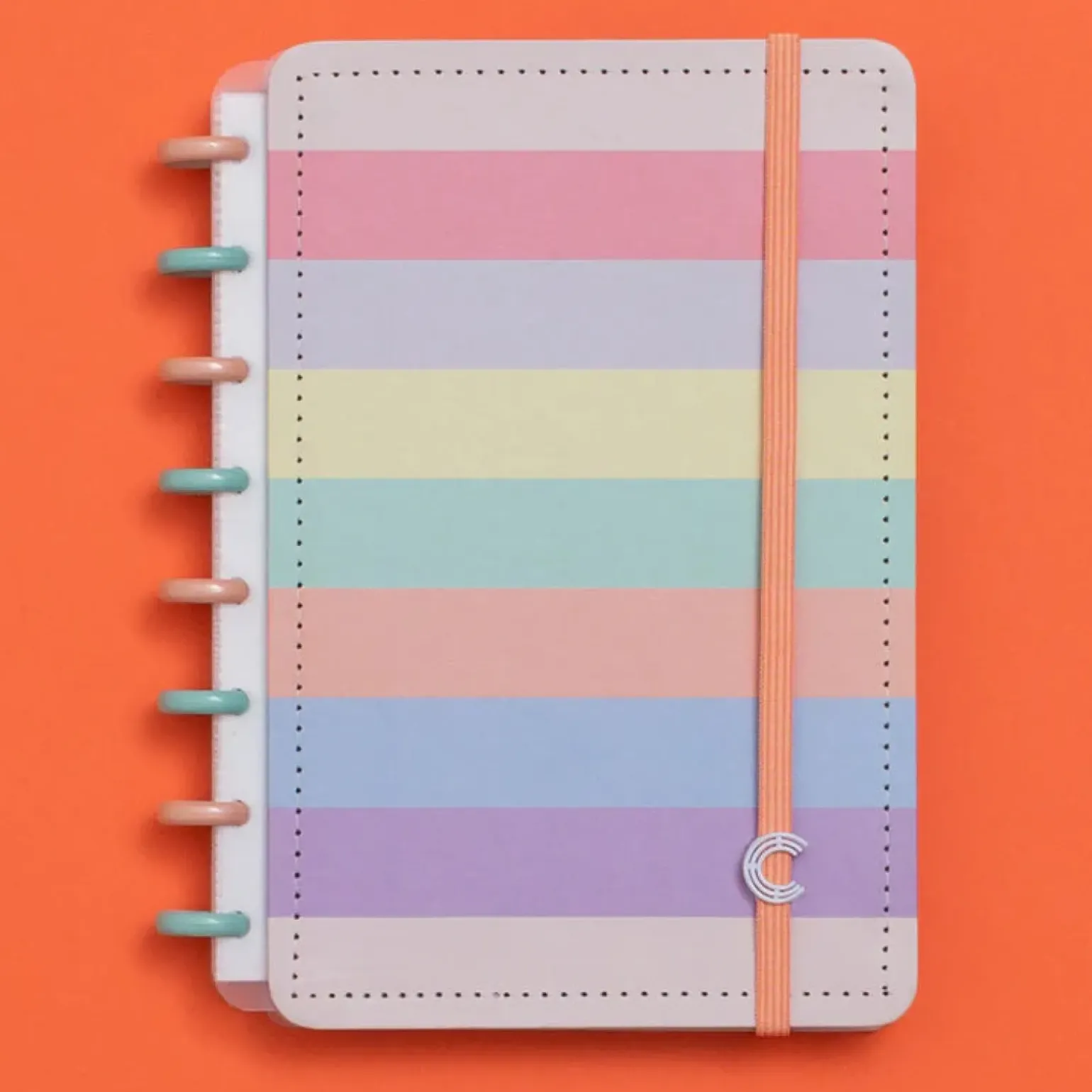 Caderno A5 Arco-Íris Pastel