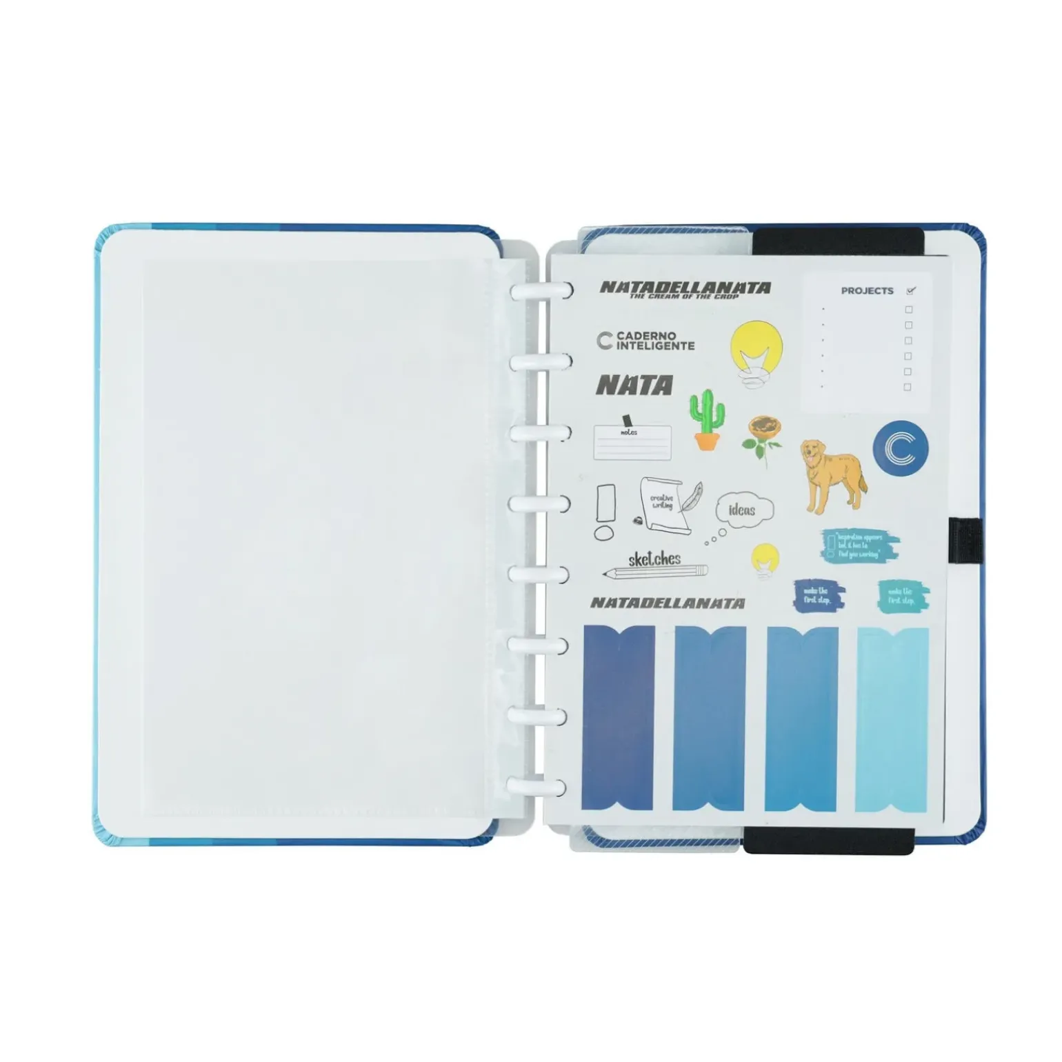Caderno A5 Blue Creat Journal By Miguel Luz