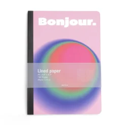 Caderno A5 - Bonjour Rosa Helio Ferretti
