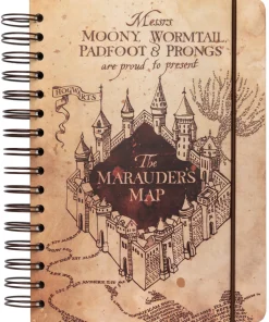 Caderno A5 Bullet - Harry Potter The Marauder's Map
