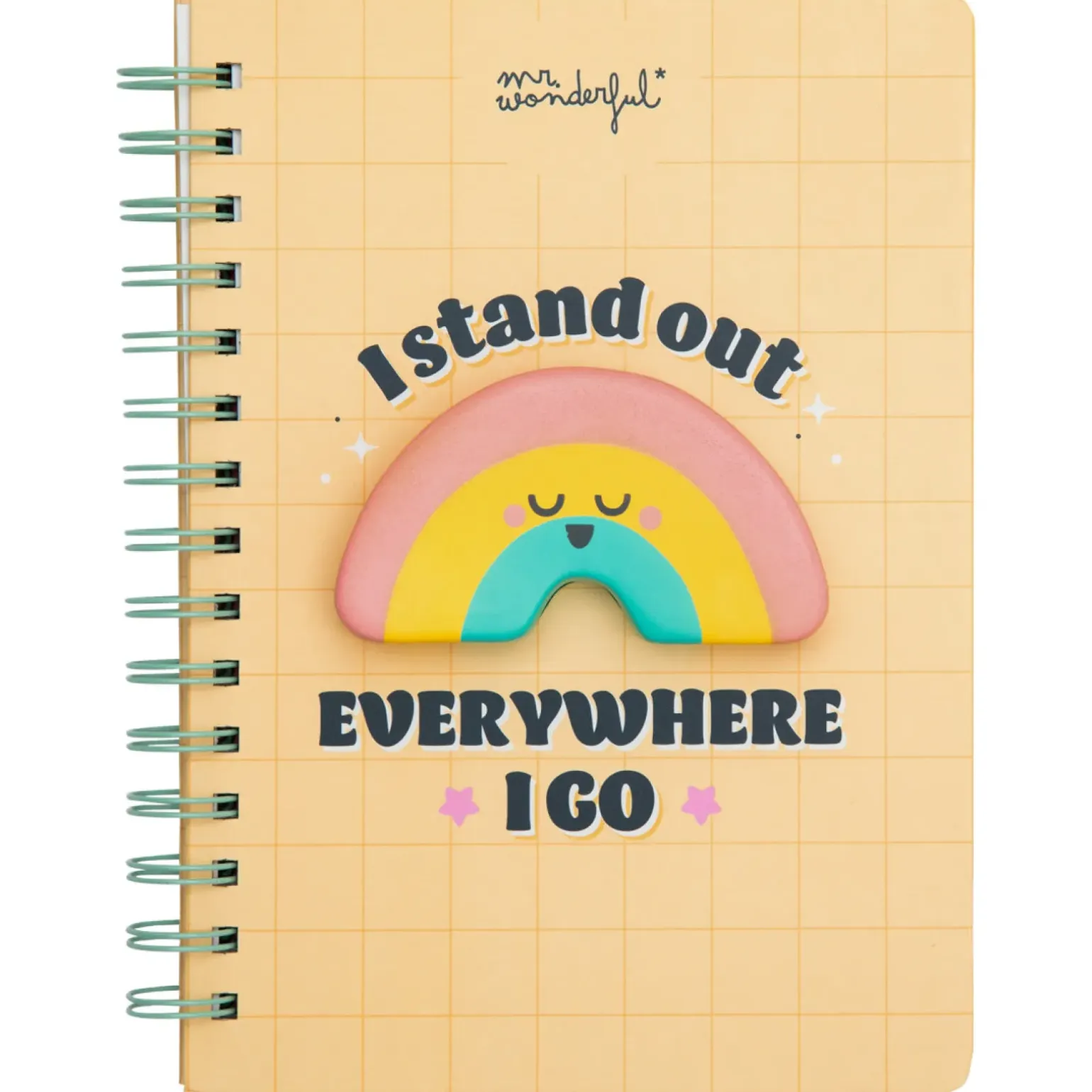 Caderno A5 3D - I Stand Out Everywhere