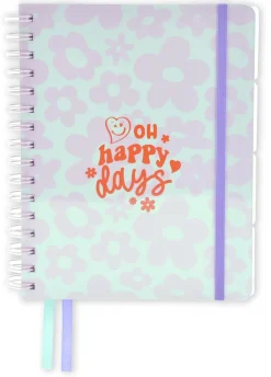Caderno A5 Espiral - 4 Em 1 Happy Days