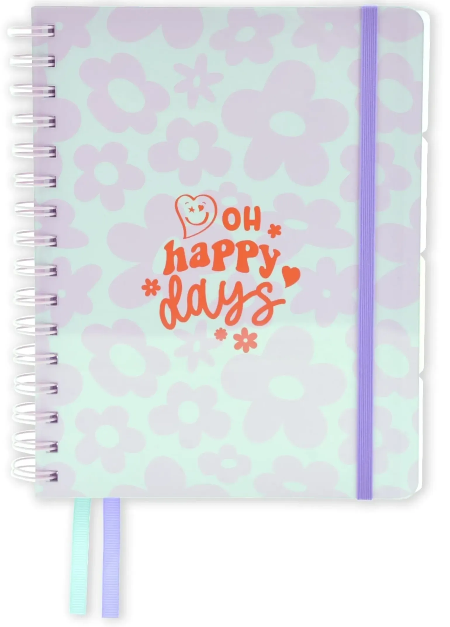 Caderno A5 Espiral - 4 Em 1 Happy Days
