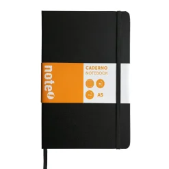 Caderno Agrafado A5 Capa Dura com Elástico