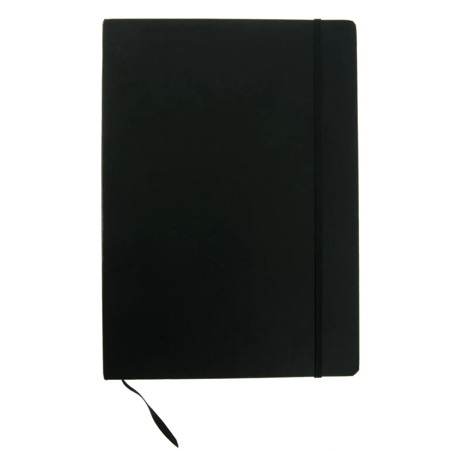 Caderno Agrafado A5 Capa Dura com Elástico Liso Preto Note!