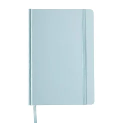 Caderno Agrafado A5 Capa Dura Com Elástico Pautado Pastel