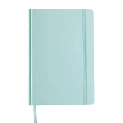 Caderno Agrafado A5 Capa Dura Com Elástico Pautado Pastel