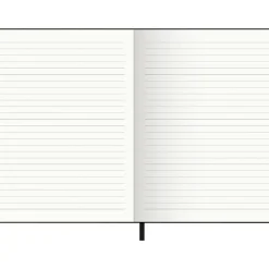 Caderno Agrafado A5 Capa Soft com Elástico Pautado Preto Note!