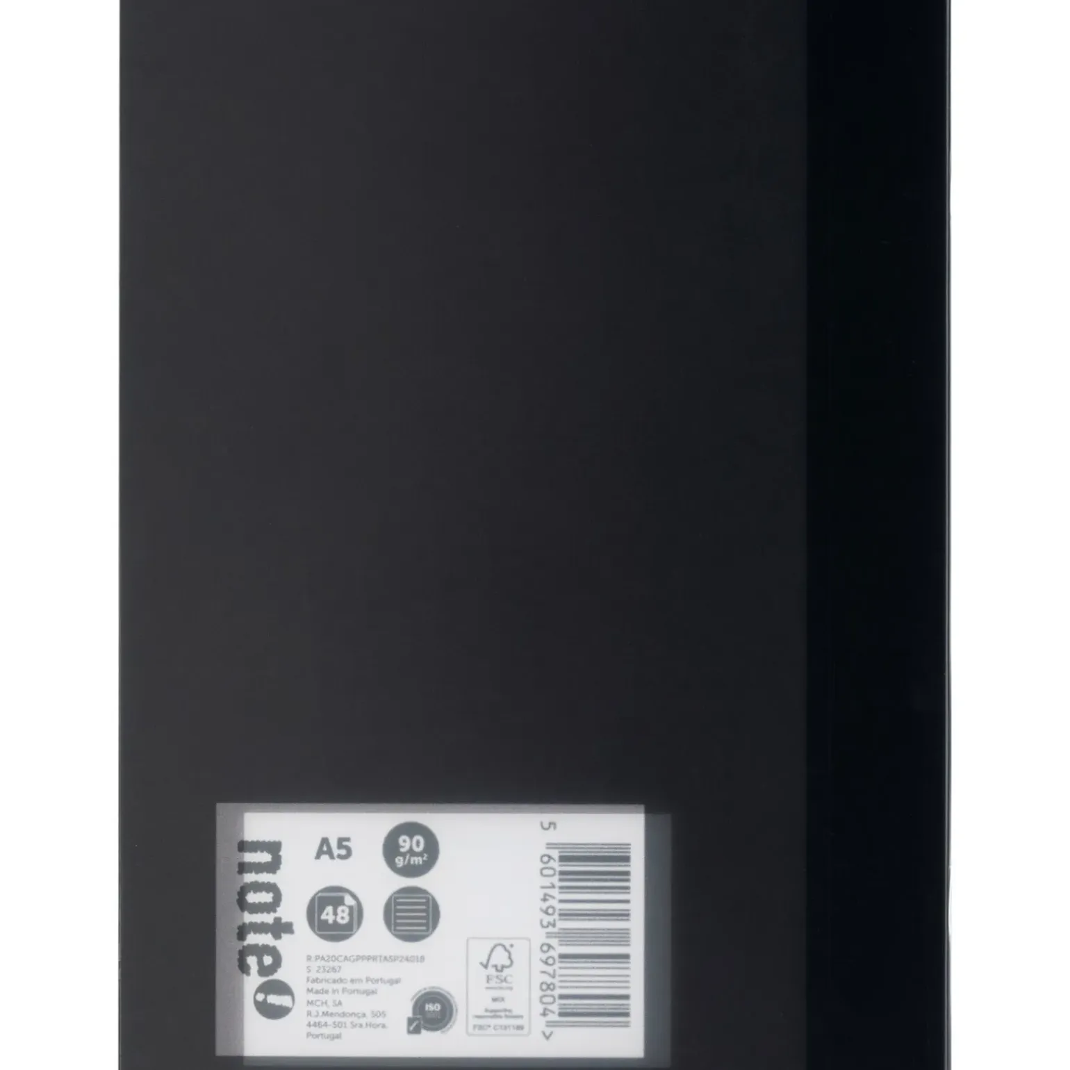 Caderno Agrafado A5 Flex 48 Folhas 90g Pautado Preto Note!