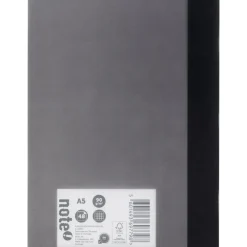 Caderno Agrafado A5 Flex Pautado 48 Folhas 90g Quadriculado Preto Note!
