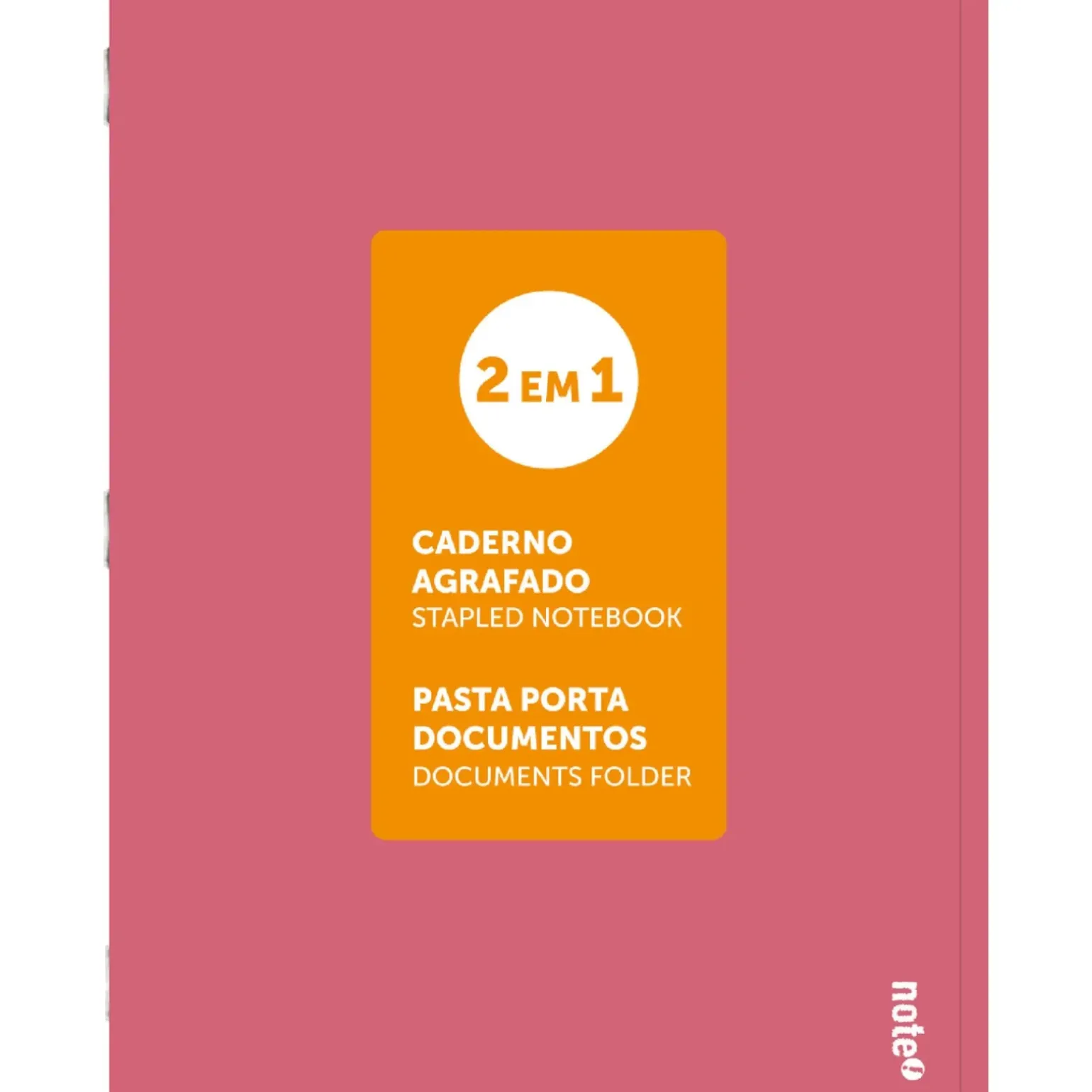 Caderno Agrafado A4 48 Folhas Pautado 2Em1 Note!