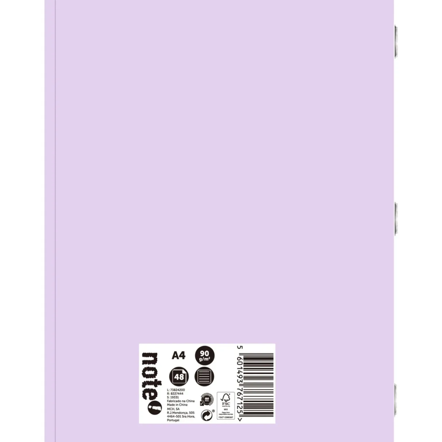 Caderno Agrafado A4 48 Folhas Pautado 2Em1 Pastel Note!