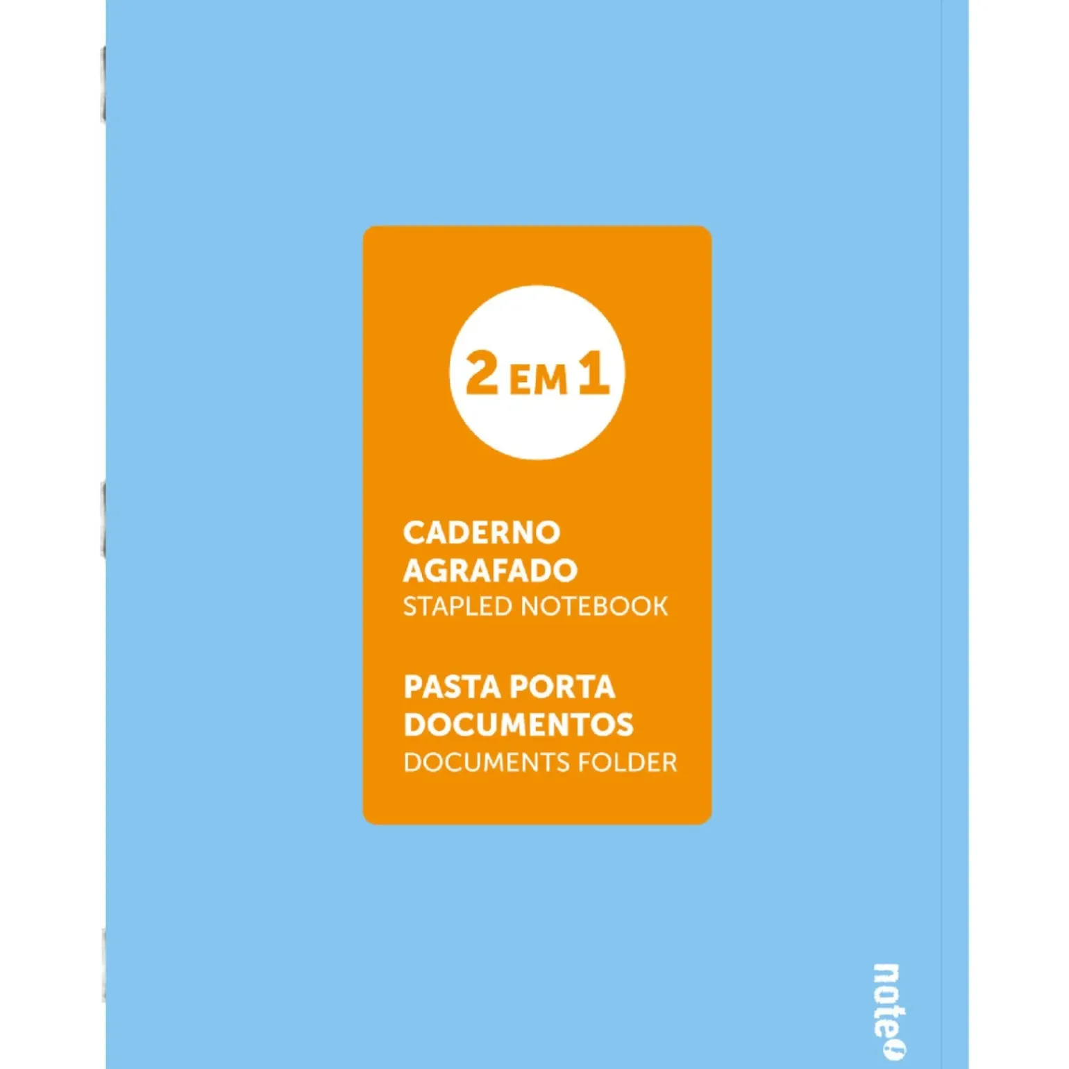 Caderno Agrafado A4 48 Folhas Pautado 2Em1 Pastel Note!