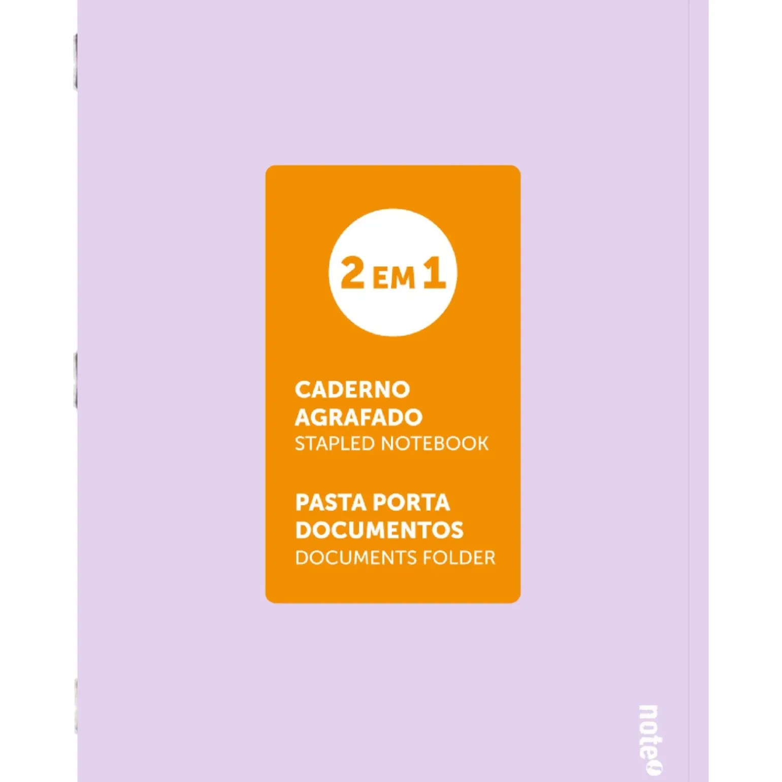 Caderno Agrafado A4 48 Folhas Pautado 2Em1 Pastel Note!