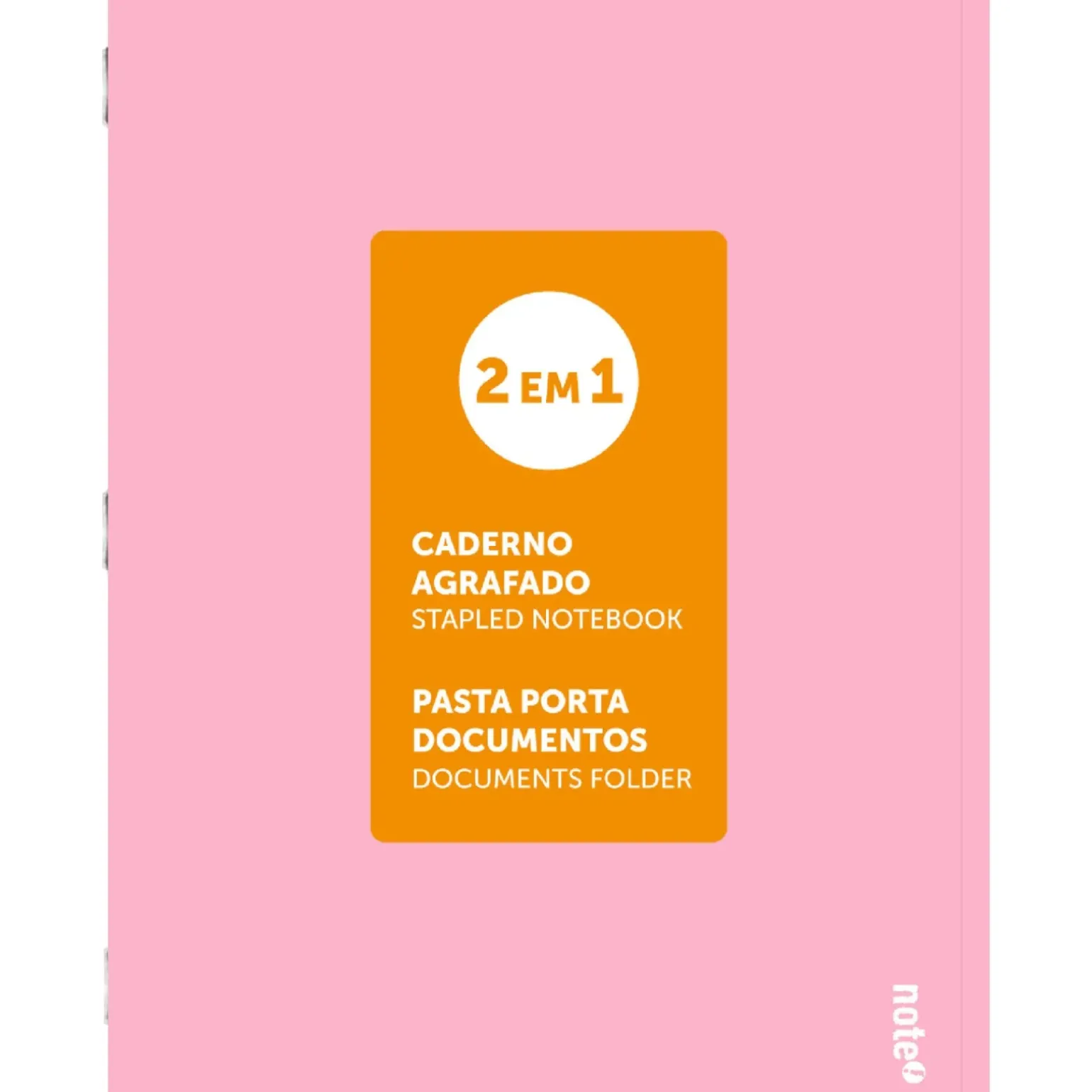Caderno Agrafado A4 48 Folhas Pautado 2Em1 Pastel Note!