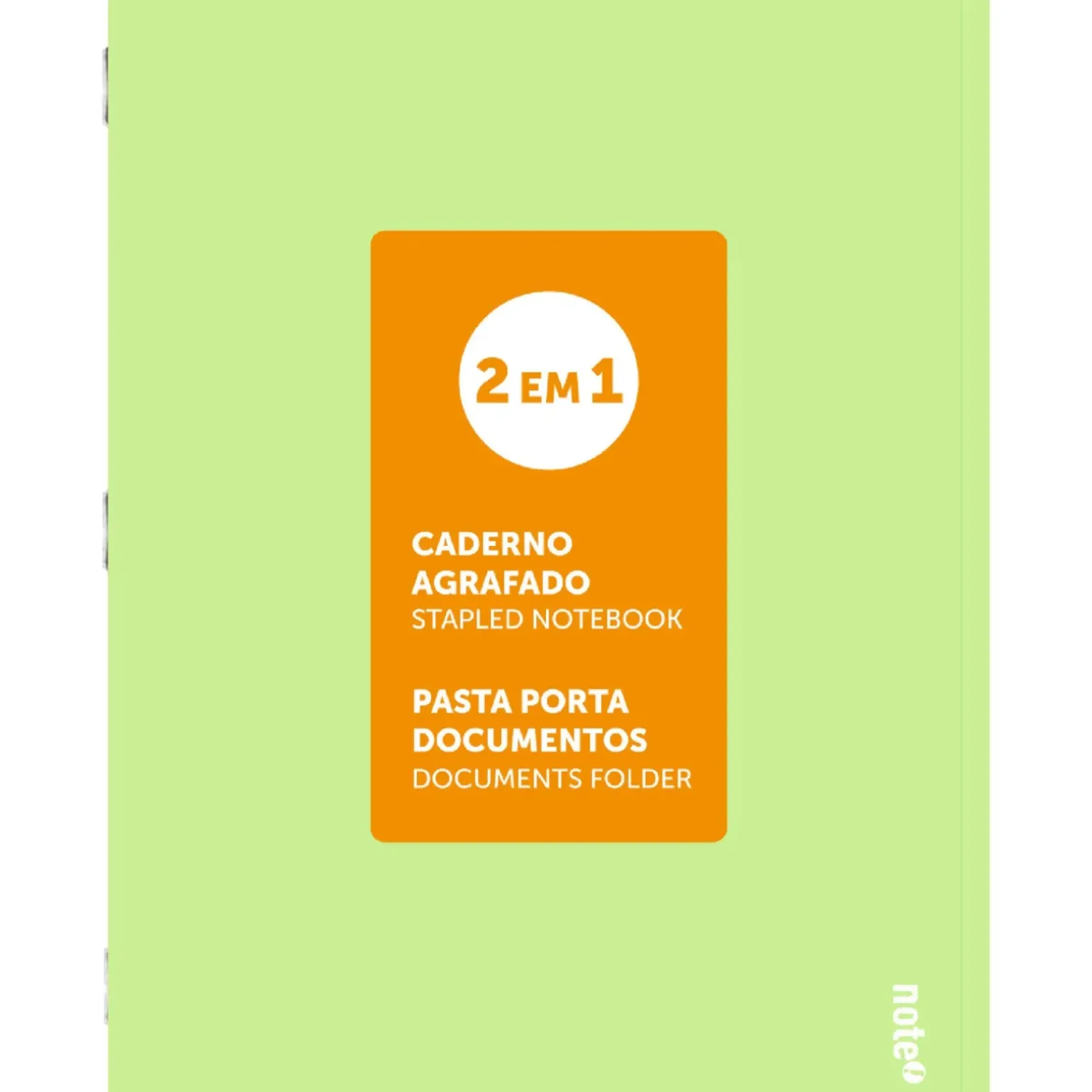Caderno Agrafado A4 48 Folhas Pautado 2Em1 Pastel Note!