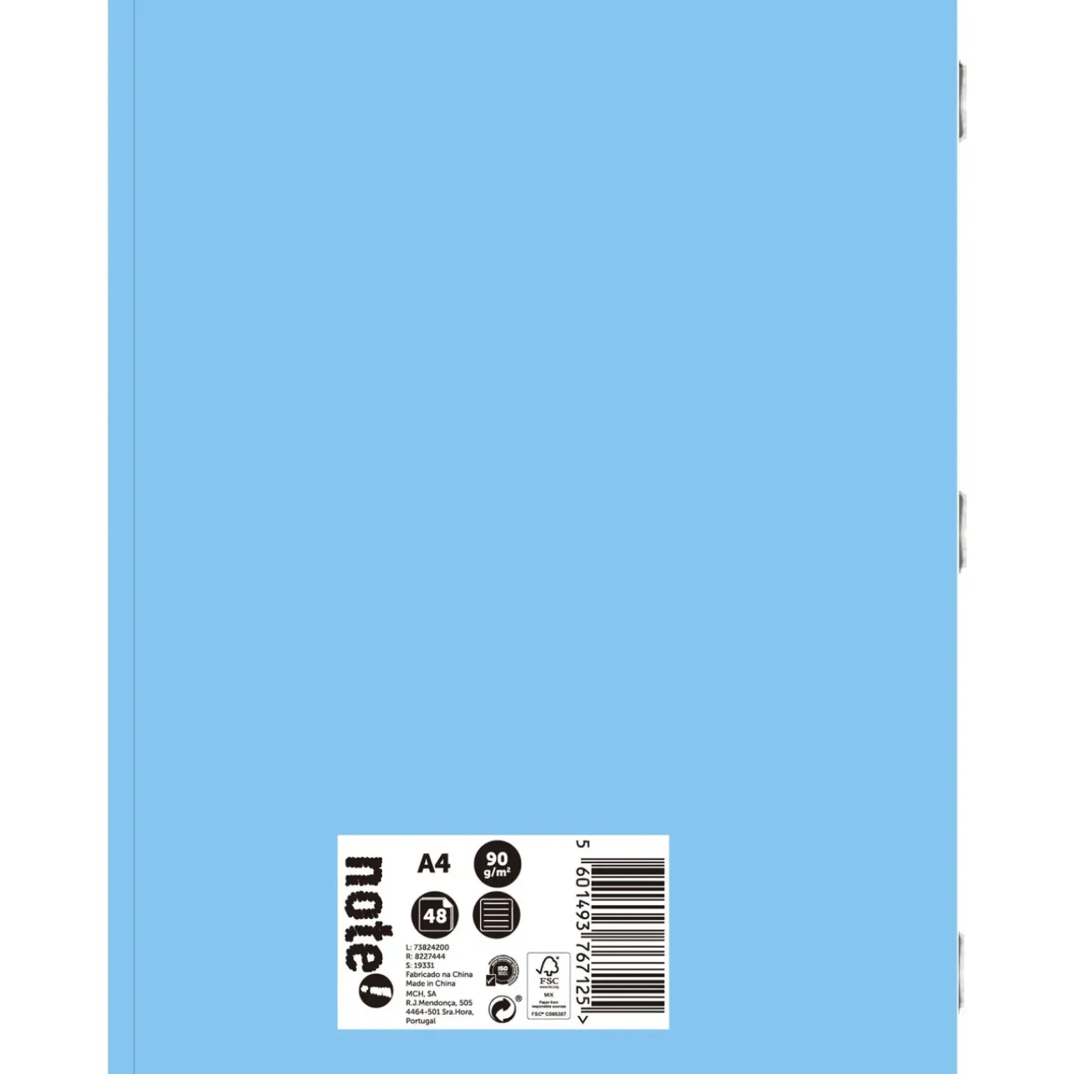 Caderno Agrafado A4 48 Folhas Pautado 2Em1 Pastel Note!