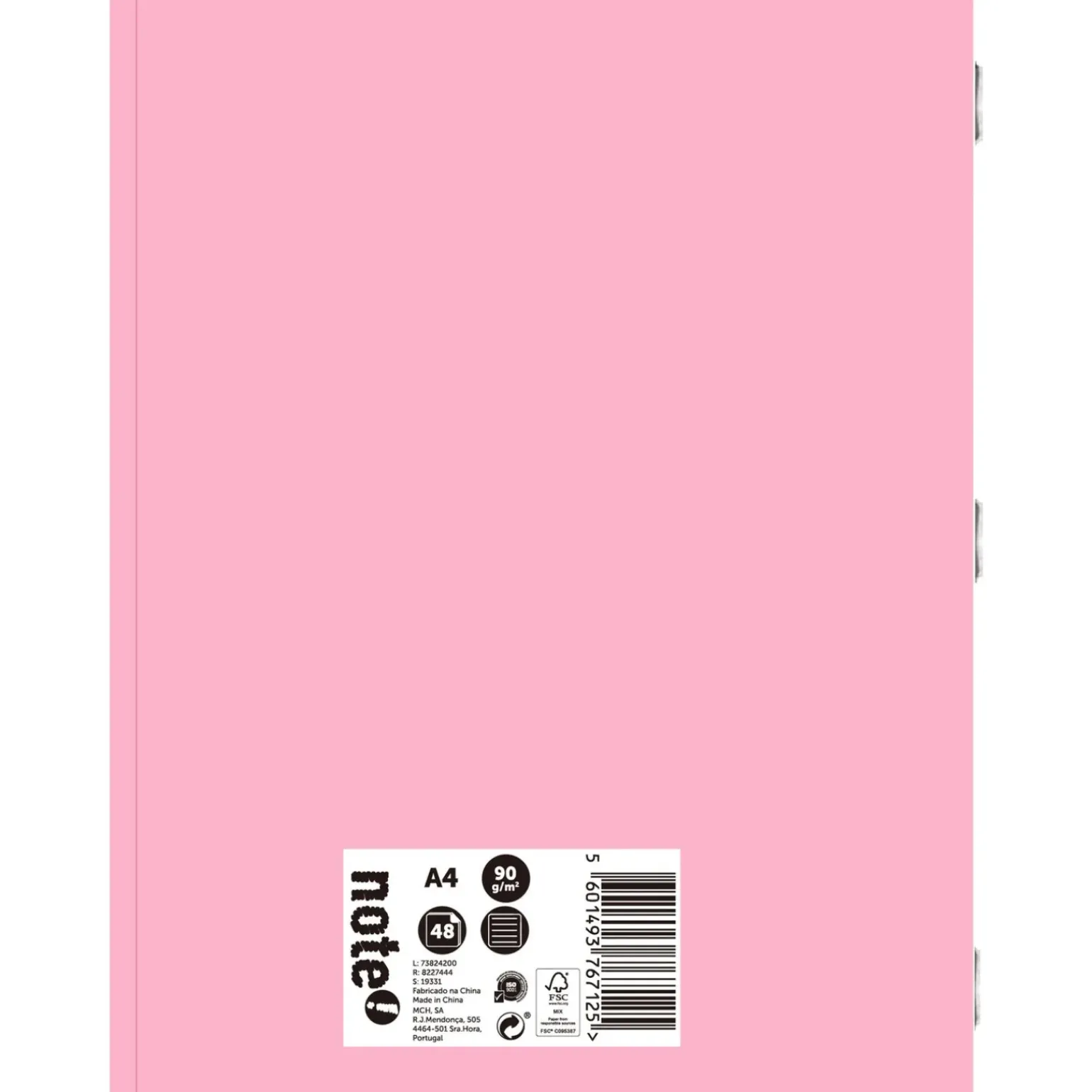 Caderno Agrafado A4 48 Folhas Pautado 2Em1 Pastel Note!
