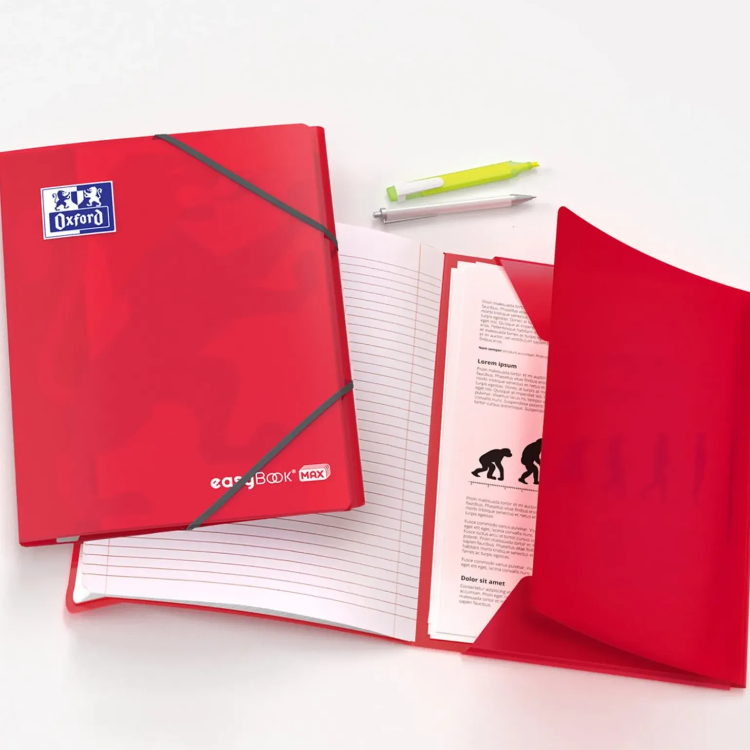 Caderno Agrafado A4 Pautado Easybook Maxi Oxford