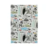 Caderno Agrafado A4 Preto 40 Folhas 60G Beach/Retro