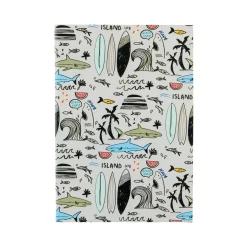 Caderno Agrafado A4 Preto 40 Folhas 60G Beach/Retro
