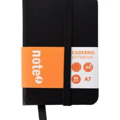 Caderno Agrafado com Elástico A7 Liso