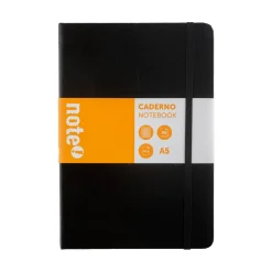 Caderno Agrafado com Elástico A5 Quadriculado
