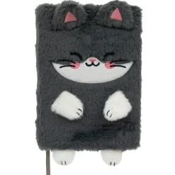 Caderno A5 Peluche - Gato