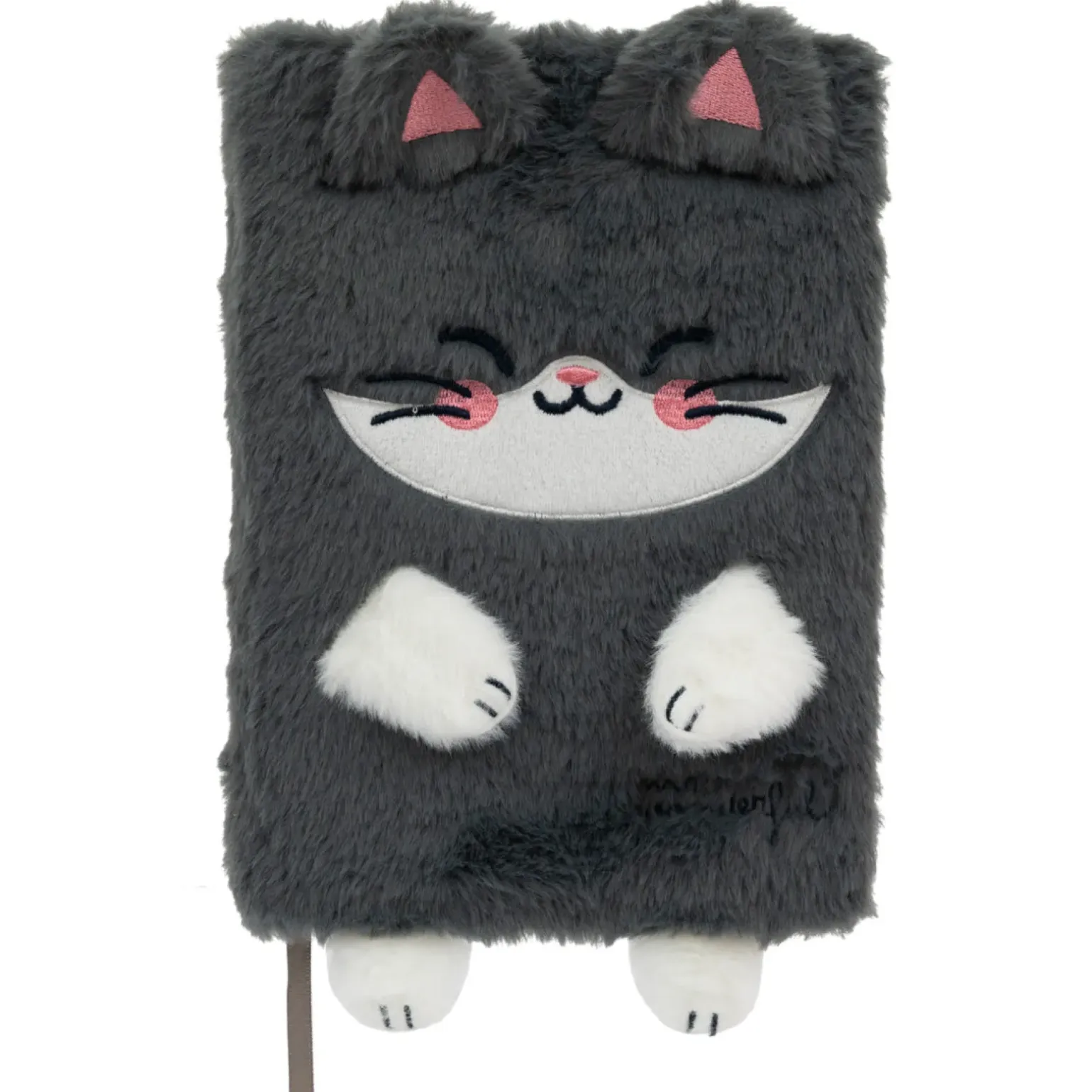 Caderno A5 Peluche - Gato