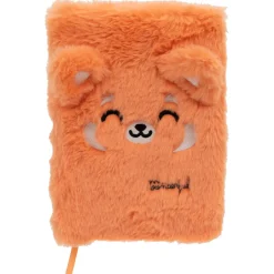 Caderno A5 Peluche - Panda Vermelho