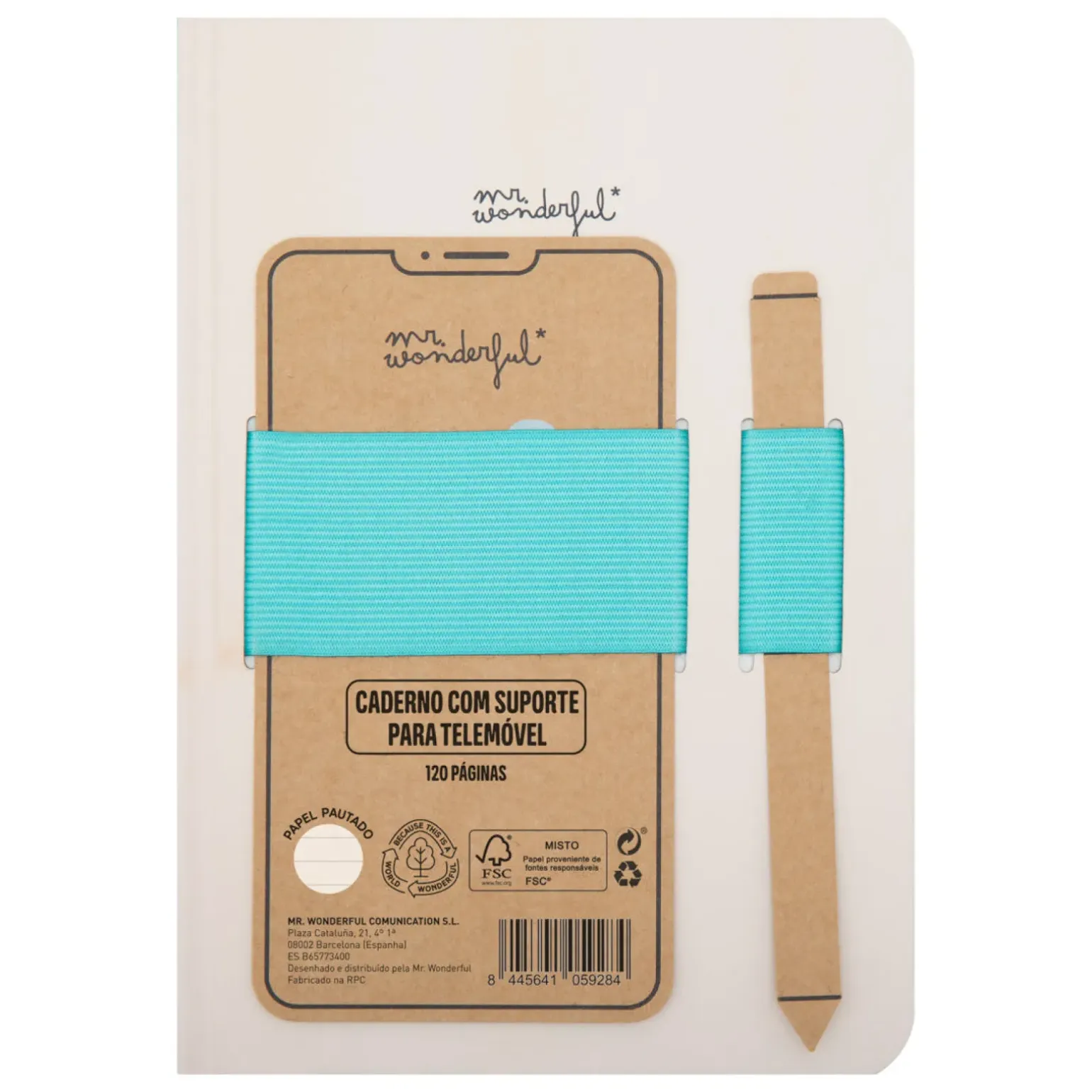 Caderno A5 + Suporte Telemóvel - Ideias Random