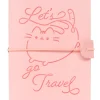 Caderno Capa Couro - Gato Pusheen