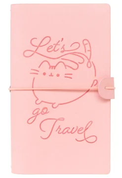 Caderno Capa Couro - Gato Pusheen
