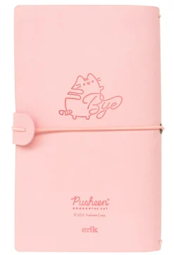 Caderno Capa Couro - Gato Pusheen