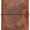 Caderno Capa Couro - Harry Potter