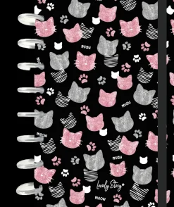 Caderno De Discos A5 Pautado - Black Miau