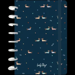 Caderno De Discos A5 Pautado - Blue Guau