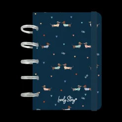 Caderno De Discos A6 Pautado - Blue Guau