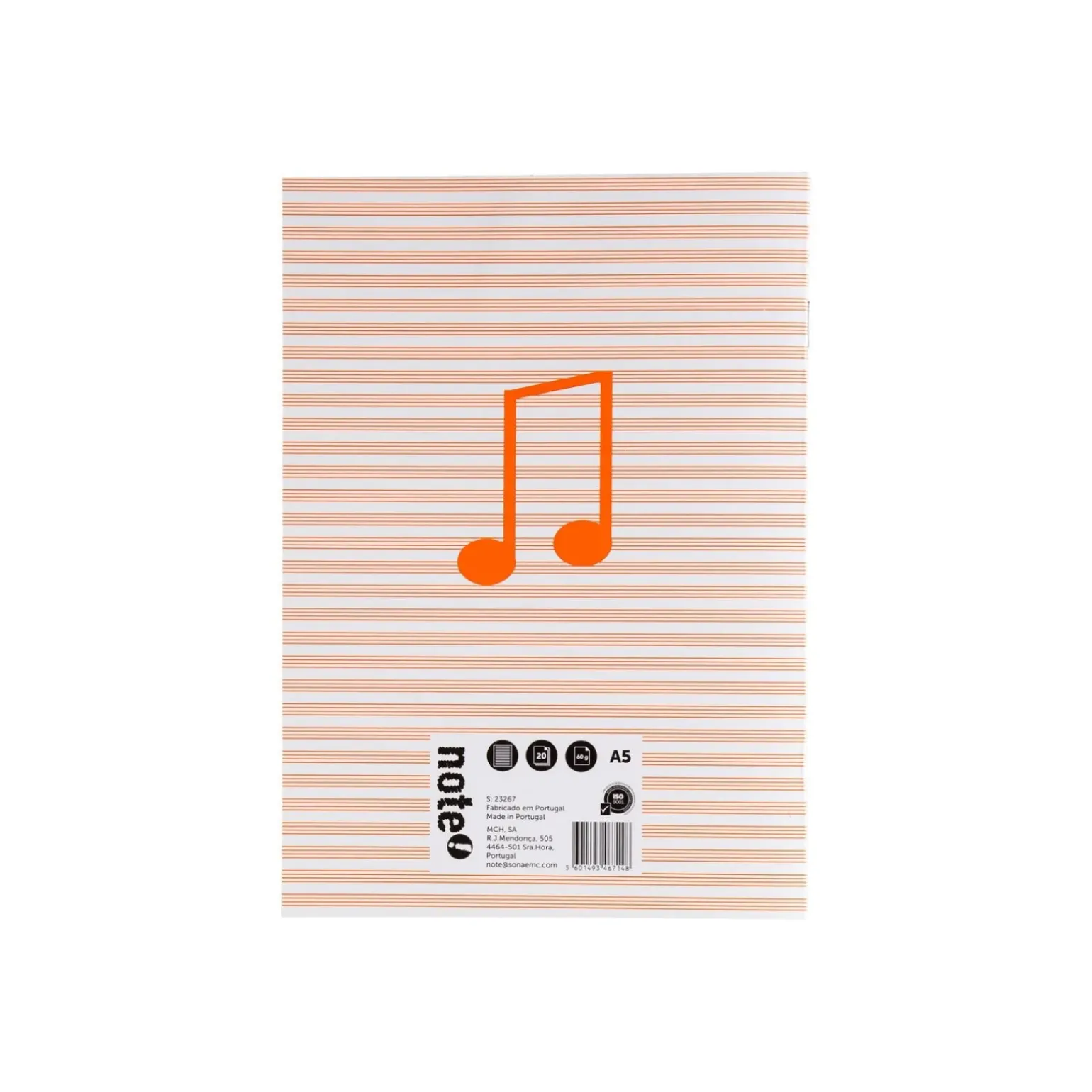 Caderno de Música A4 20 Folhas Note!