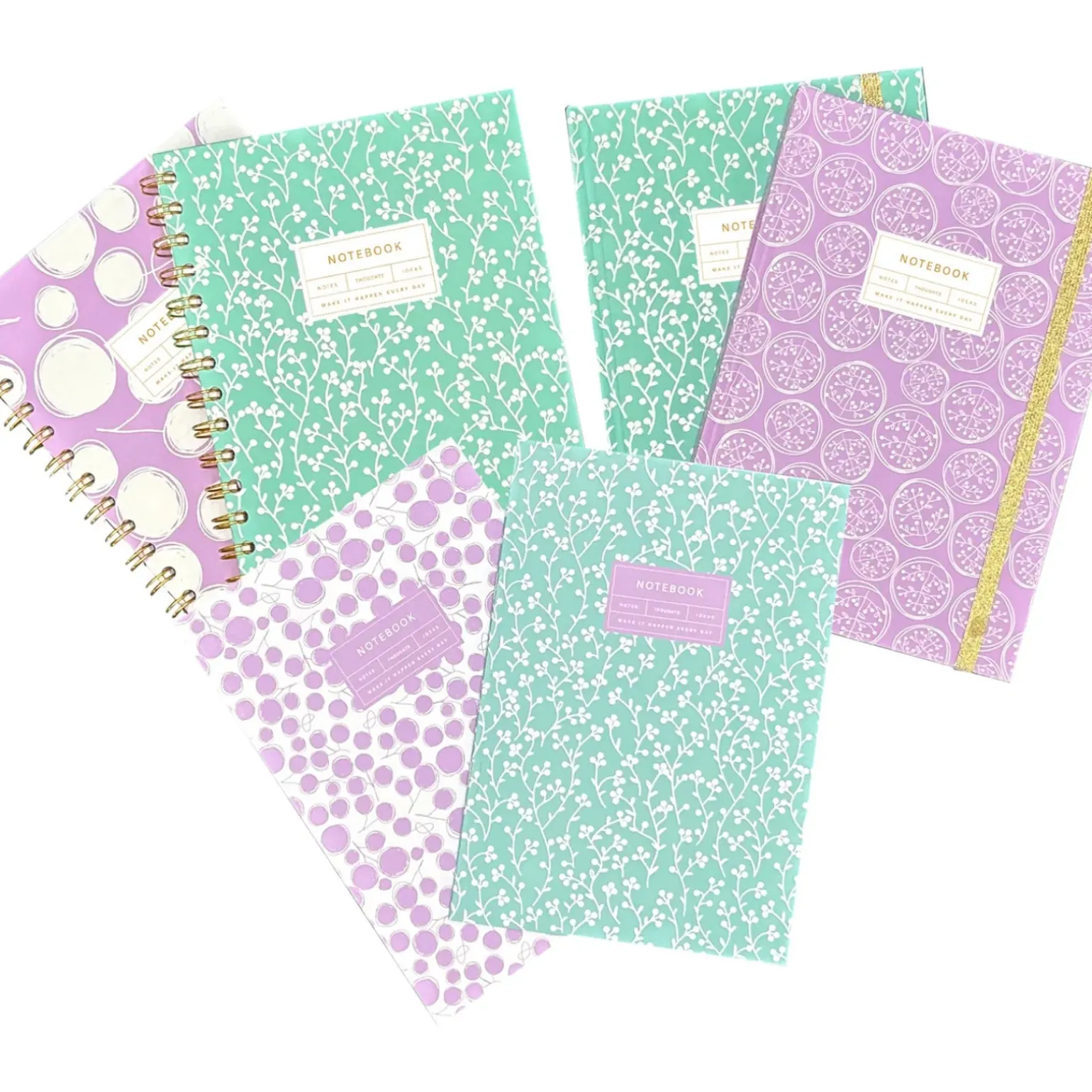 Caderno Espiral A5 Capa Dura Liso 96F Bloom Note!