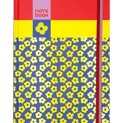 Caderno Espiral A5 Capa Dura Liso 96F com Elast Flower