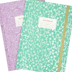 Caderno Espiral A5 Capa Dura Liso 96F com Elástico Bloom