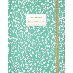 Caderno Espiral A5 Capa Dura Liso 96F com Elástico Bloom