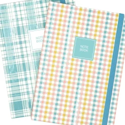 Caderno Espiral A5 Capa Dura Liso 96F com Elástico Square