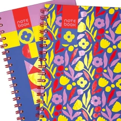 Caderno Espiral A5 Capa Dura Liso 96F Flower Note!